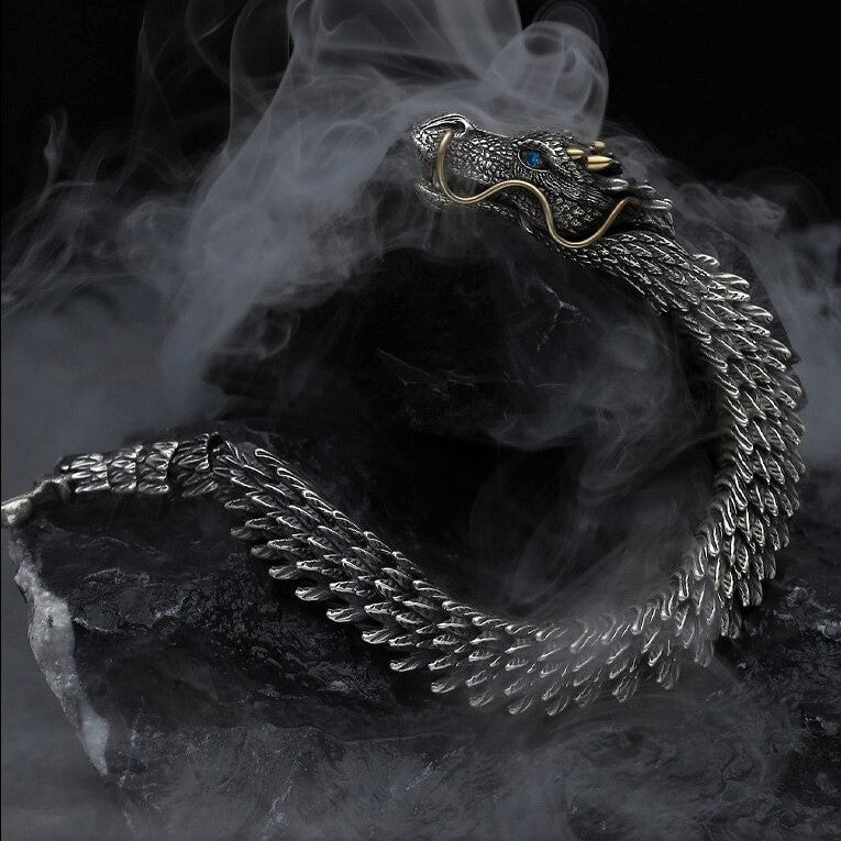 ⏰Unleashing the Power of Handmade Golden Horn Dragon Bracelet