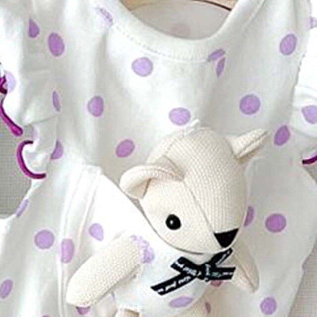 Polka Dot Dog Clothes With Bear Doll