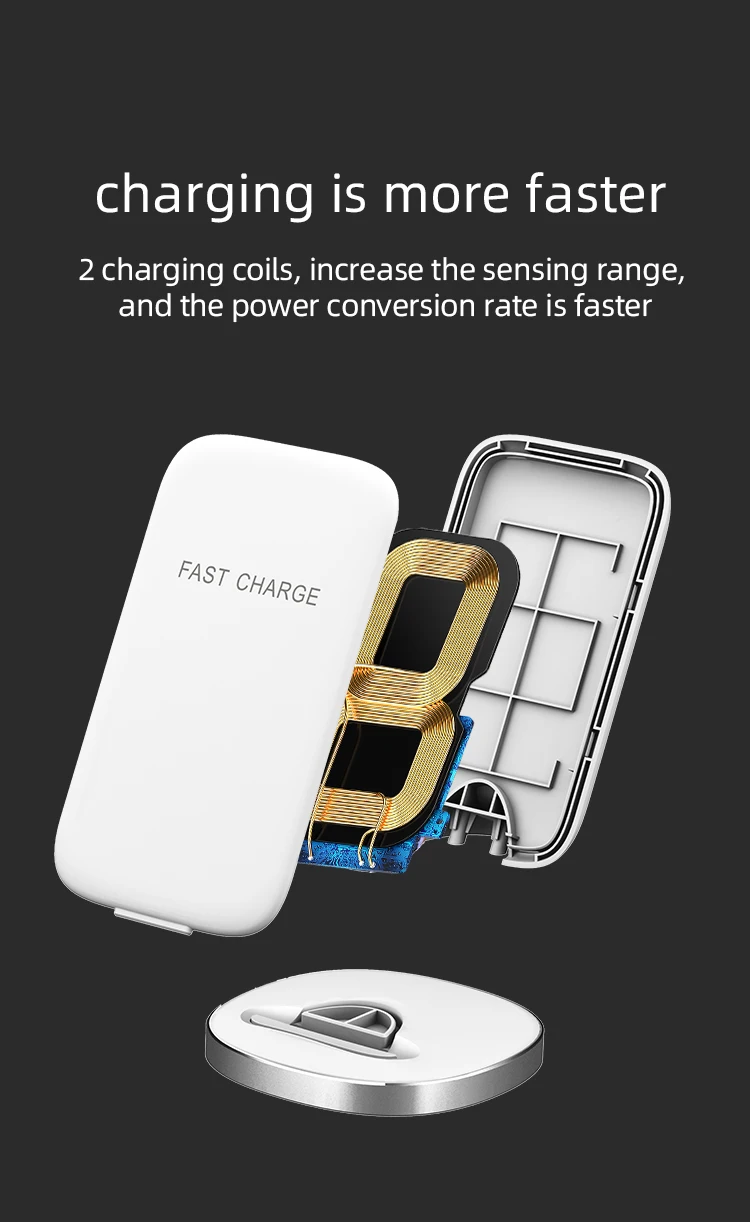 Best selling wireless charger stand fast wireless charger for smartphone