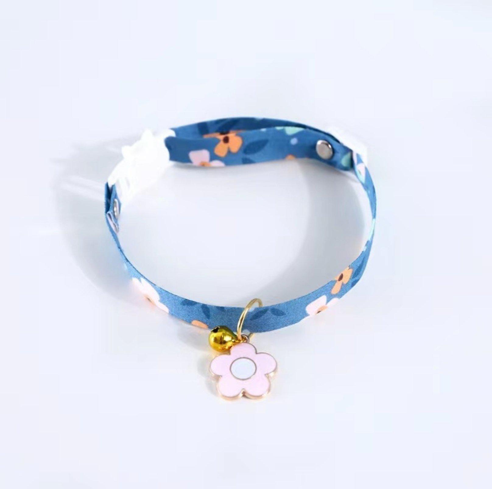 Flower Series Pendant Style Adjustable Pet Collar