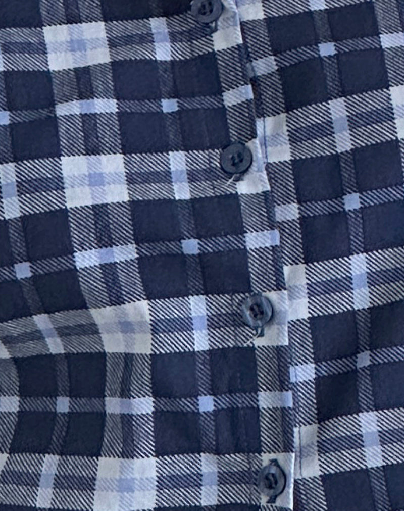 Wilman Shirt in Tartan Dark Blue