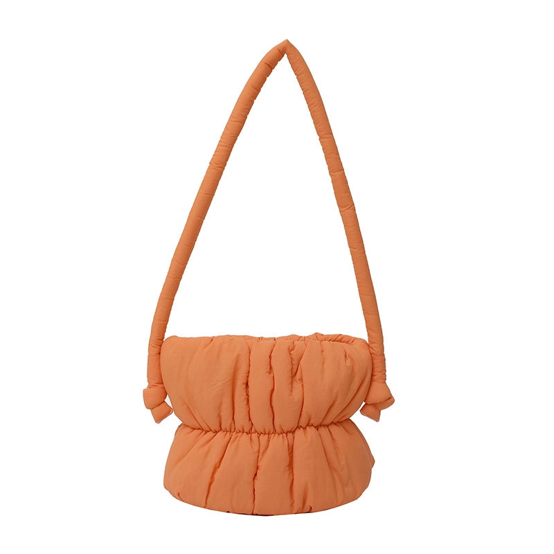Women's Small Nylon Solid Color Streetwear Square Lock Clasp Shoulder Bag Crossbody Bag