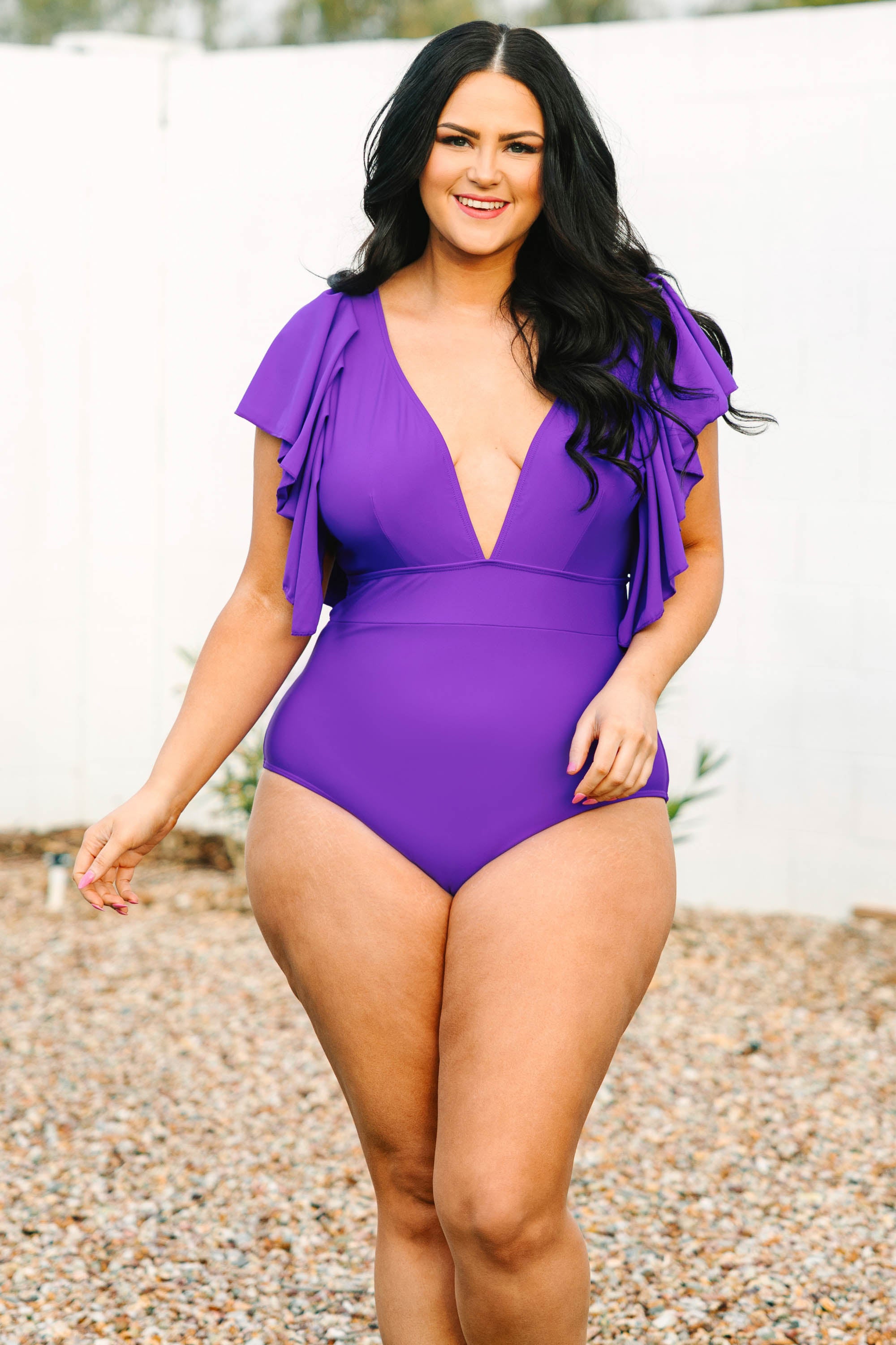 My Heart Is In Hawaii Swimsuit. Purple