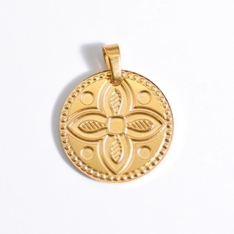 Retro Geometric Titanium Steel Plating Necklace