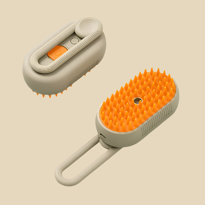 4 in 1 Cat Steam Brush for Shedding