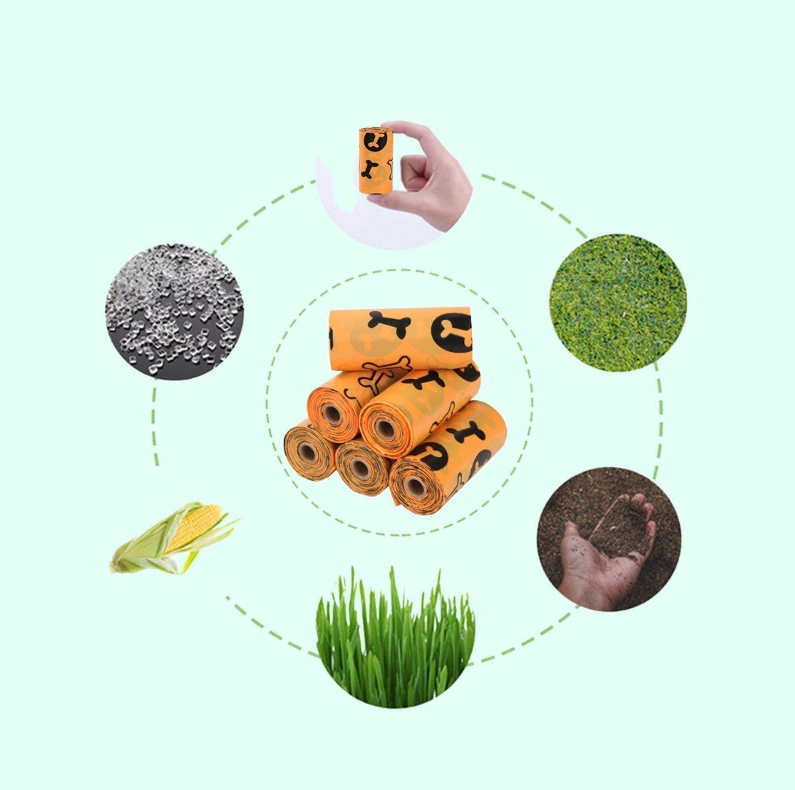 Pet Waste Bag (poop bag) 18 Rolls EPI Biodegradable
