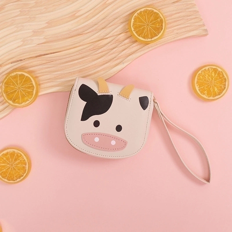 Women's Cows Pu Leather Zipper Coin Purses