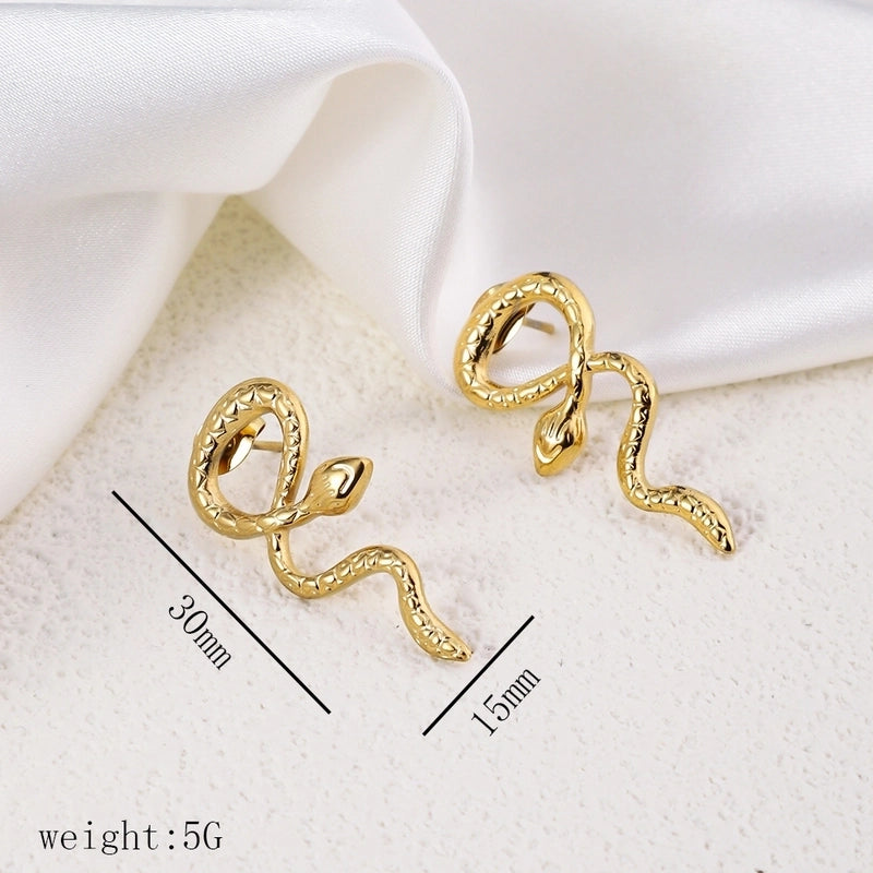 12 Pieces Minimalist Commute Geometric Heart Shape Plating Titanium Steel Drop Earrings Earrings Ear Studs