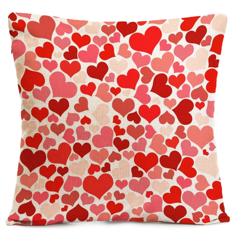 Valentine'S Day Elegant Lady Minimalist Letter Heart Shape Polyester Pillow Cases Couch & Sofa Decor