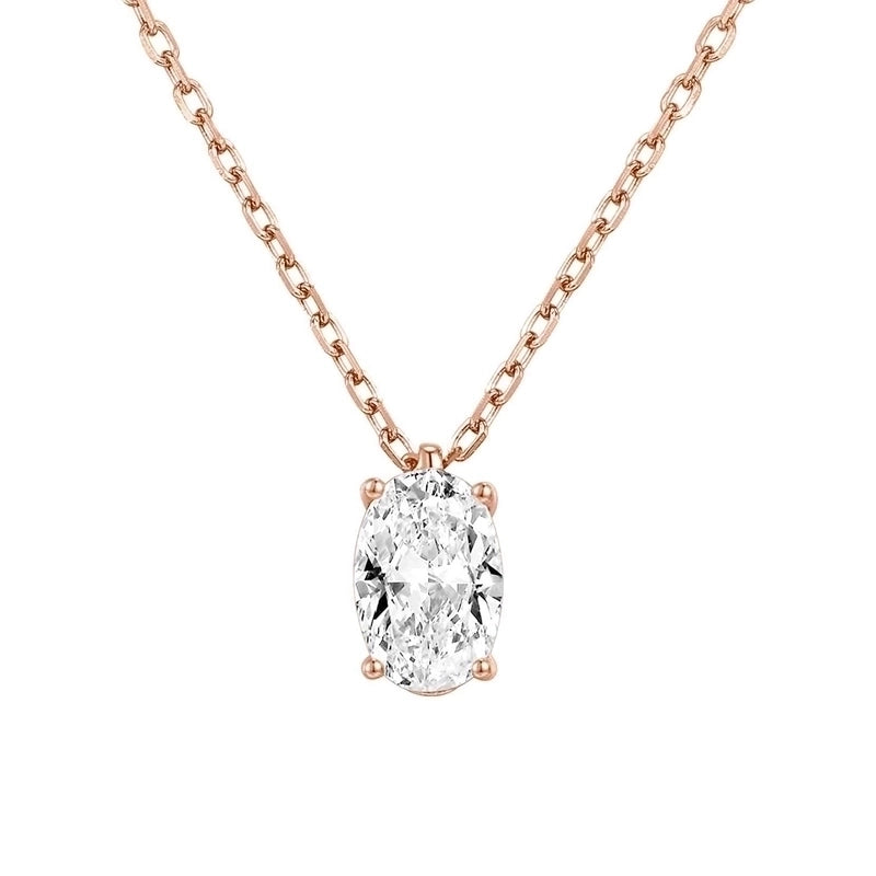 Fashion Heart Shape Copper Inlay Zircon Pendant Necklace 1 Piece