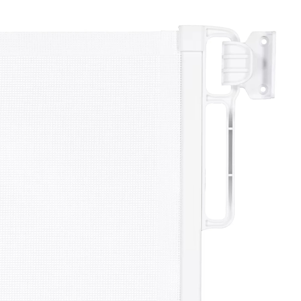 Retractable Safety Gate Fence For Pets And Kids - White