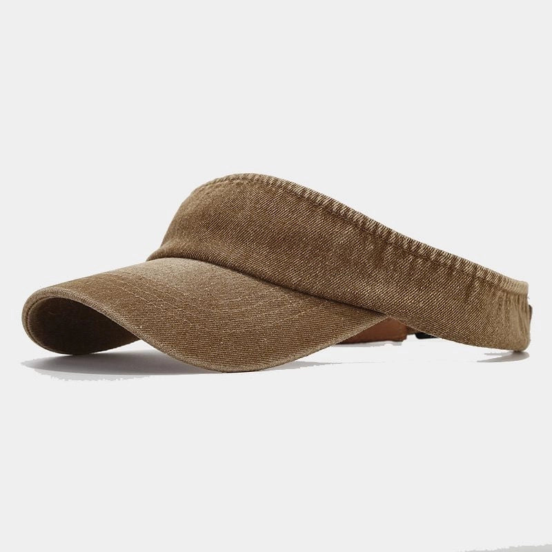 Unisex Retro Solid Color Sun Hat