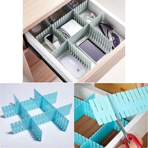 Drawer Divider 4 Strips Adjustable Drawer Organizer