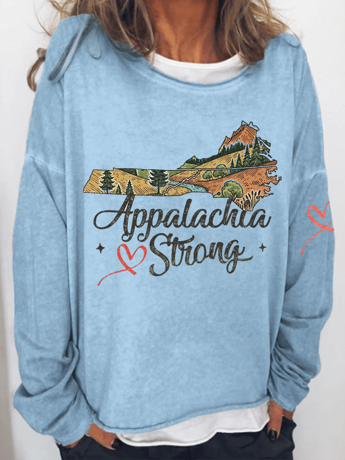 Appalachian Strong Printed Sweatshirt