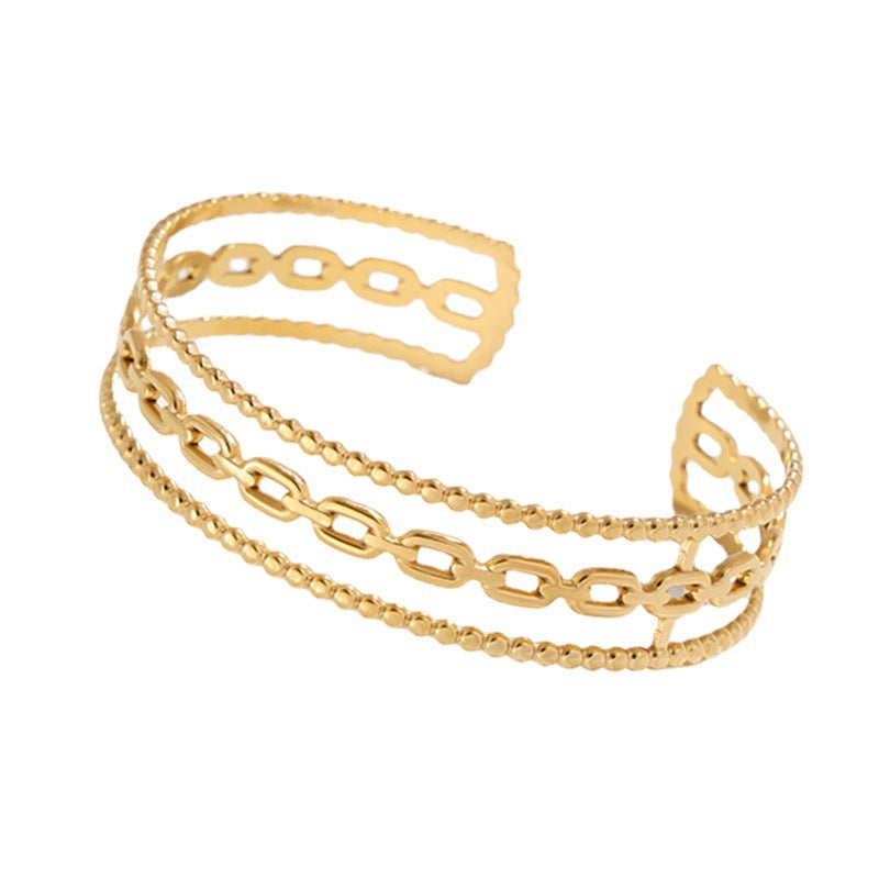 Chain Stainless Steel Electroplating Bangles