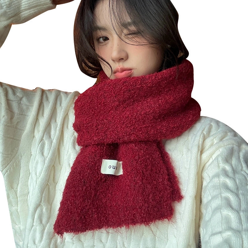 Women's Minimalist Solid Color Imitation Cashmere Scarf