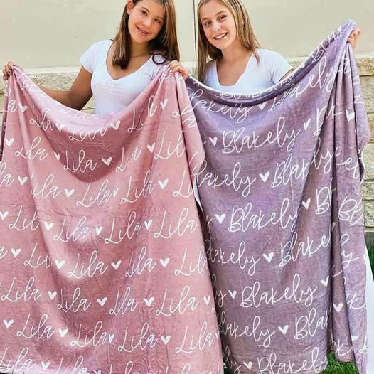 🎁BUY 2 FREE SHIPPING🎁 High Quality Personalized Super Soft Name Family Blanket