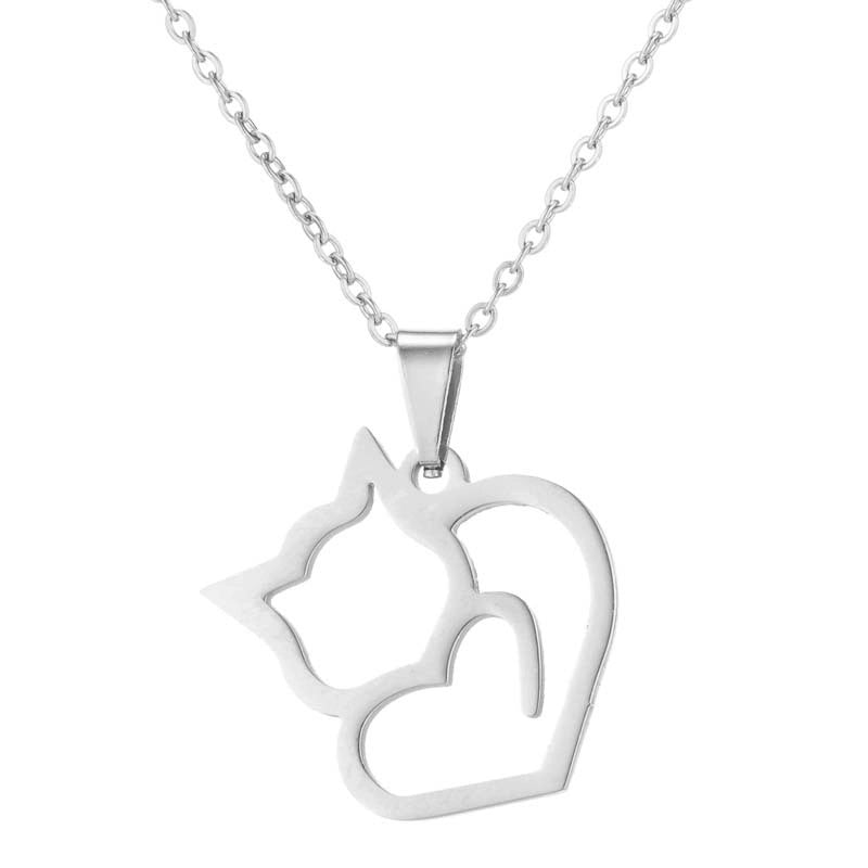 Minimalist Animal 201 Stainless Steel 18K Gold Plated Plating Stainless Steel Necklaces
