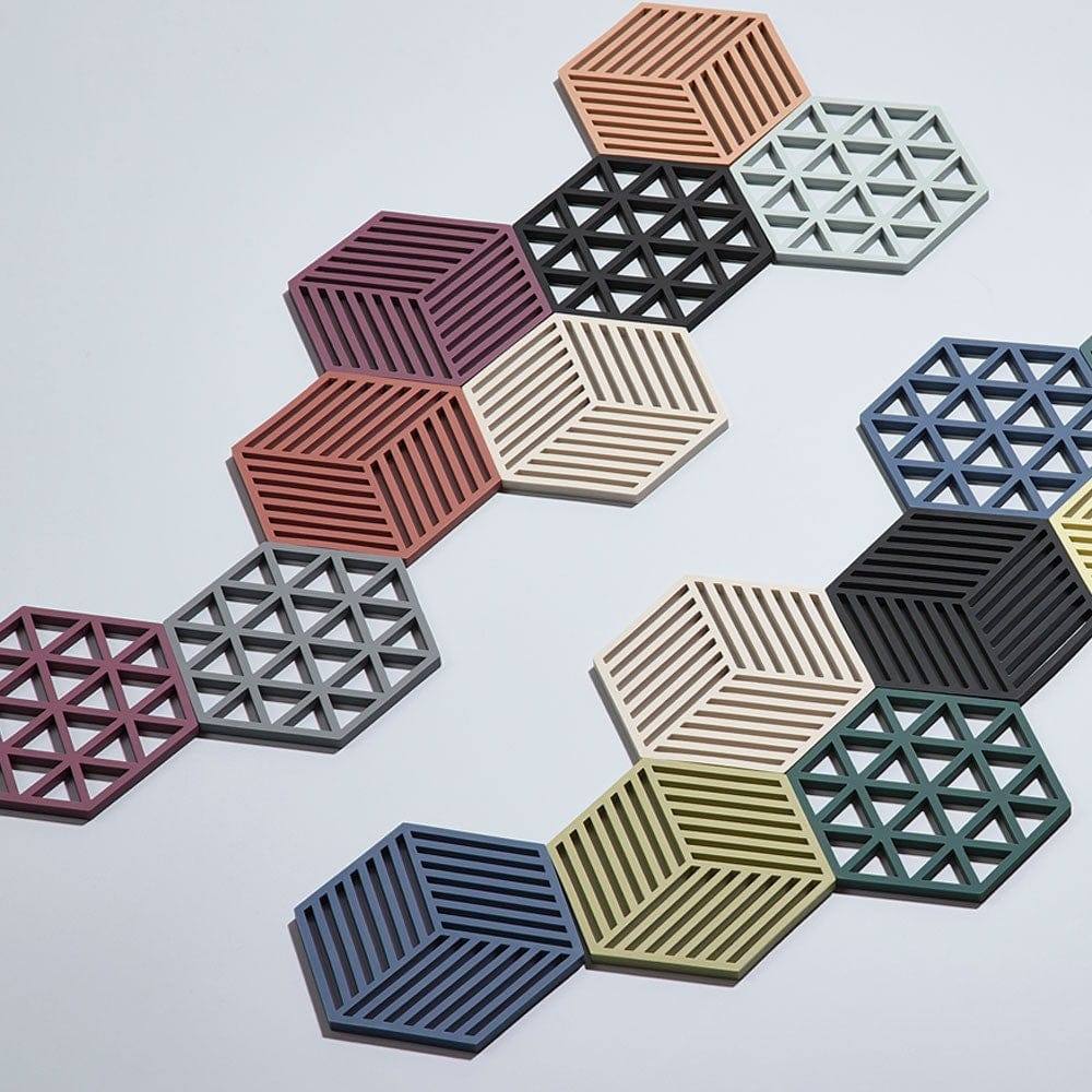 Hexagon Trivet - Denim