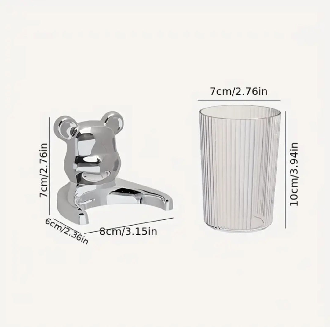 BEAR STORAGE GLASS TYPE HOLDER