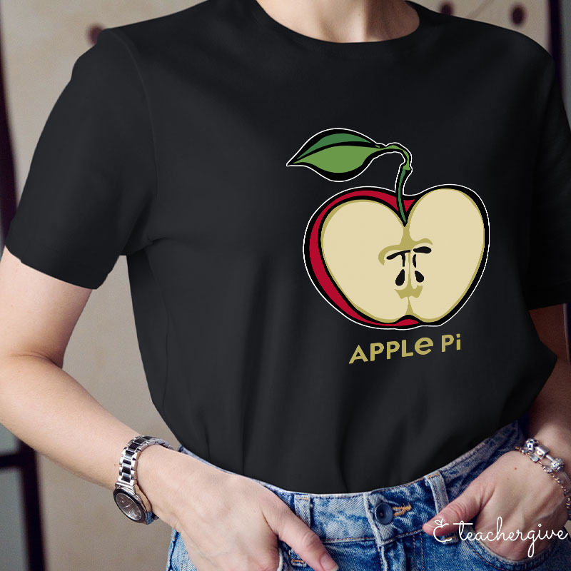 Apple Pi Day Teacher T-Shirt