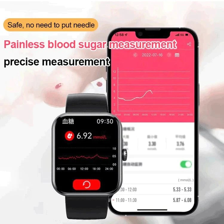 [All day monitoring of heart rate and blood pressure] Bluetooth fashion smartwatch(Buy 2 Free Shipping)