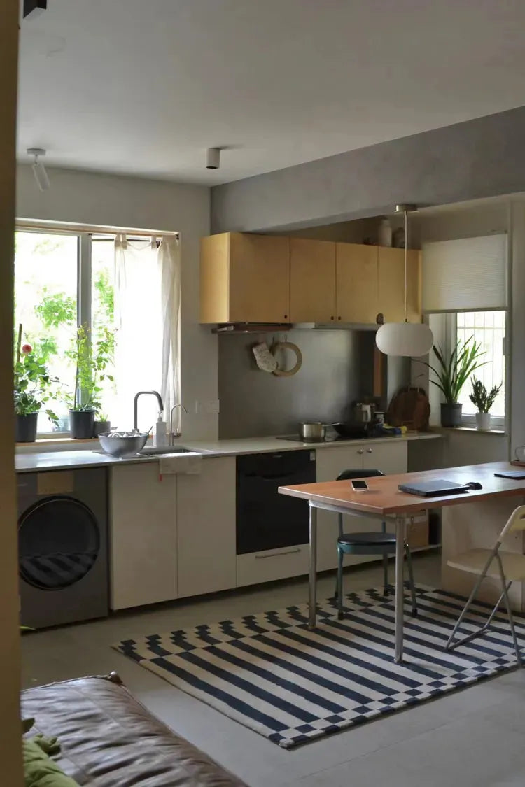 Karl Blue Striped Carpet