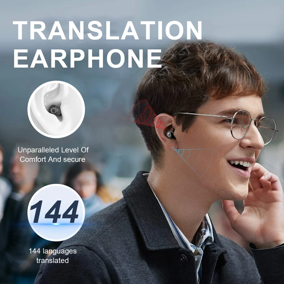 AI Real-Time Translation Earbuds Wireless Headphones Bluetooth Earphone Noise Reduction Headset For Xiaomi Redmi Small Earphones