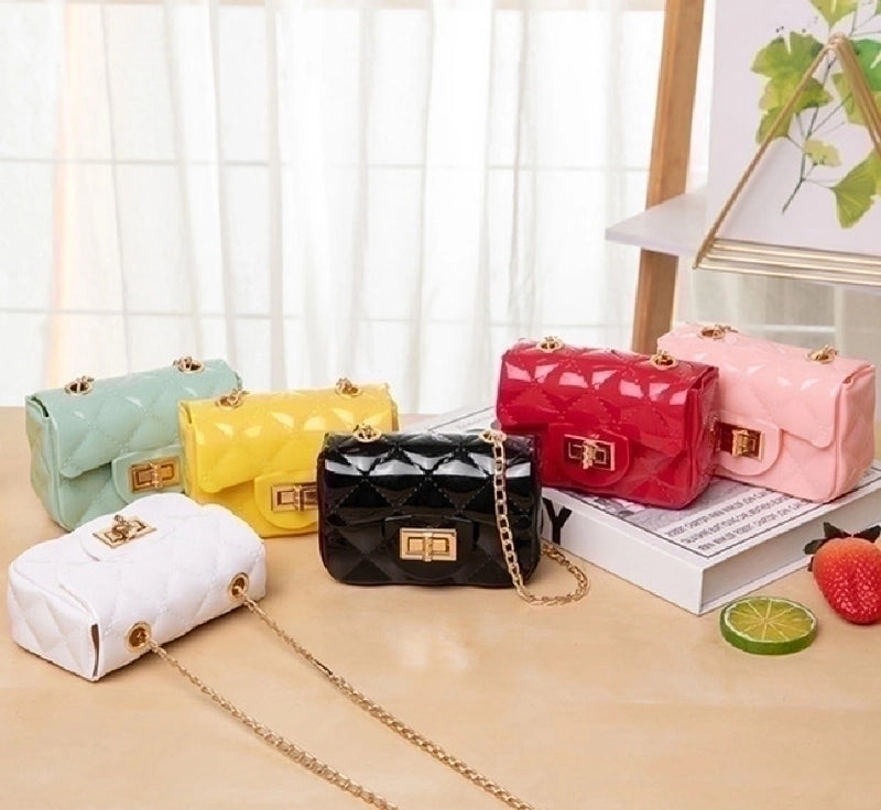Women's Pvc Plaid Streetwear Square Flip Cover Crossbody Bag