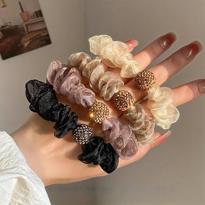 Elegant Rhinestone Mesh Hair Ties ⚡ BUY 2 GET 1 FREE