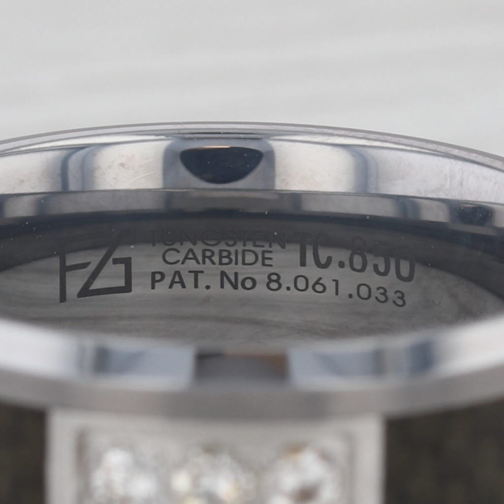 New 0.15ctw Diamond Tungsten Carbide Ring Men's Wedding Band Size 11