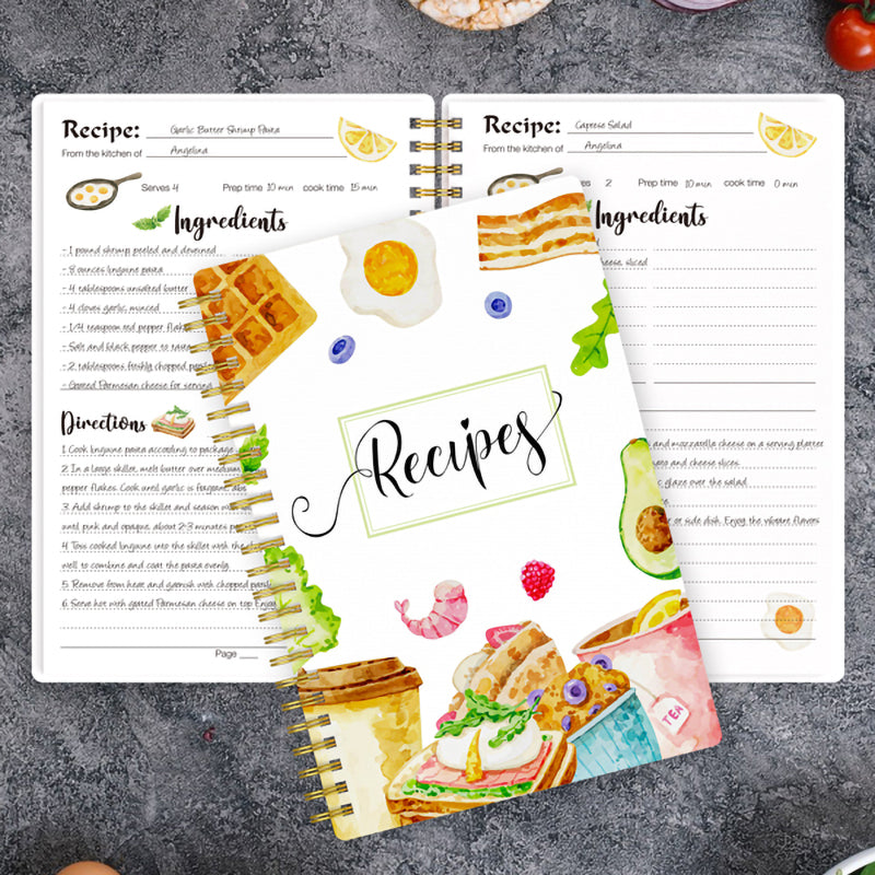 Personal Blank Recipe Notebook