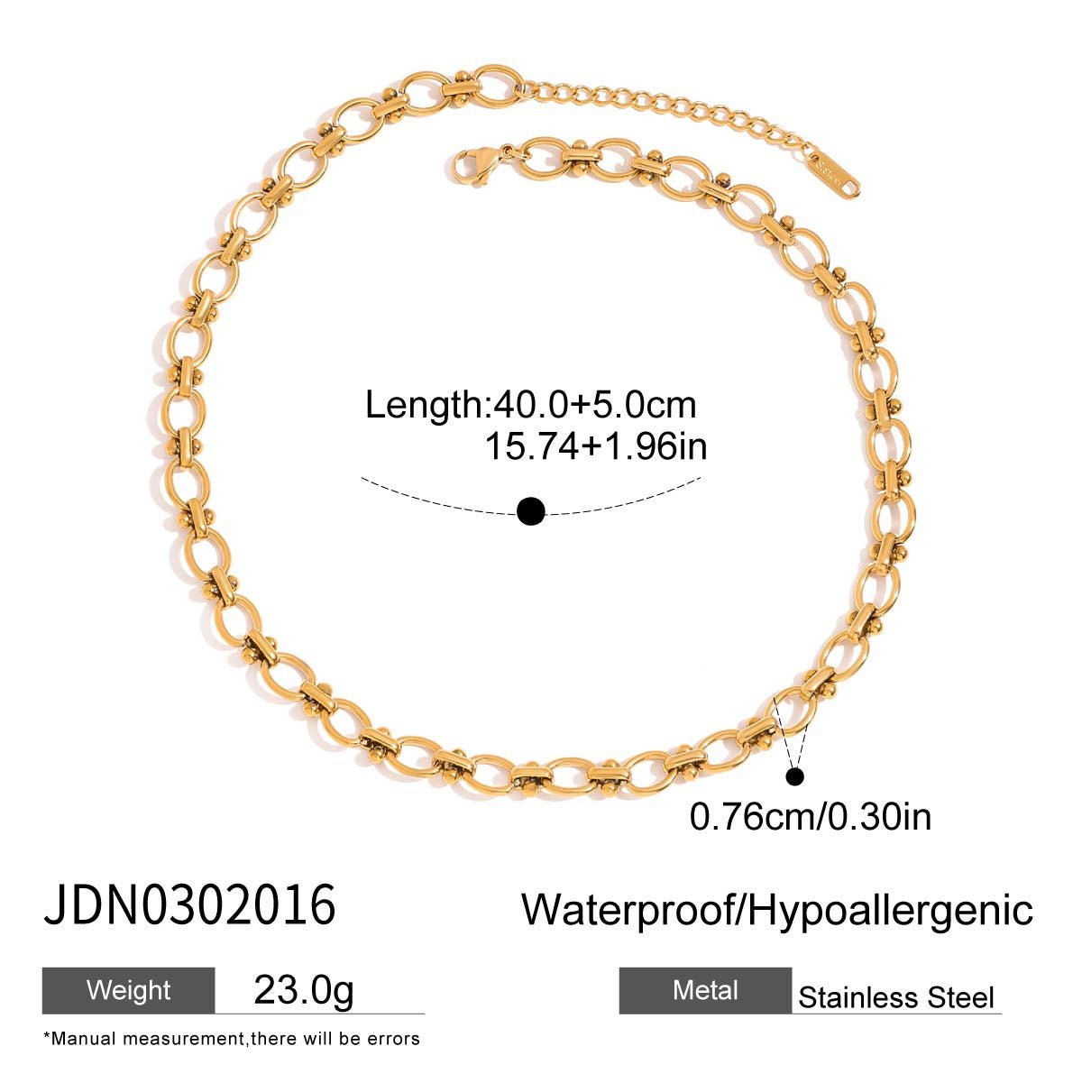Stainless Steel Oil Drop Love Pearl Necklace Accessories Summer Necklace Hot Style Titanium Steel
