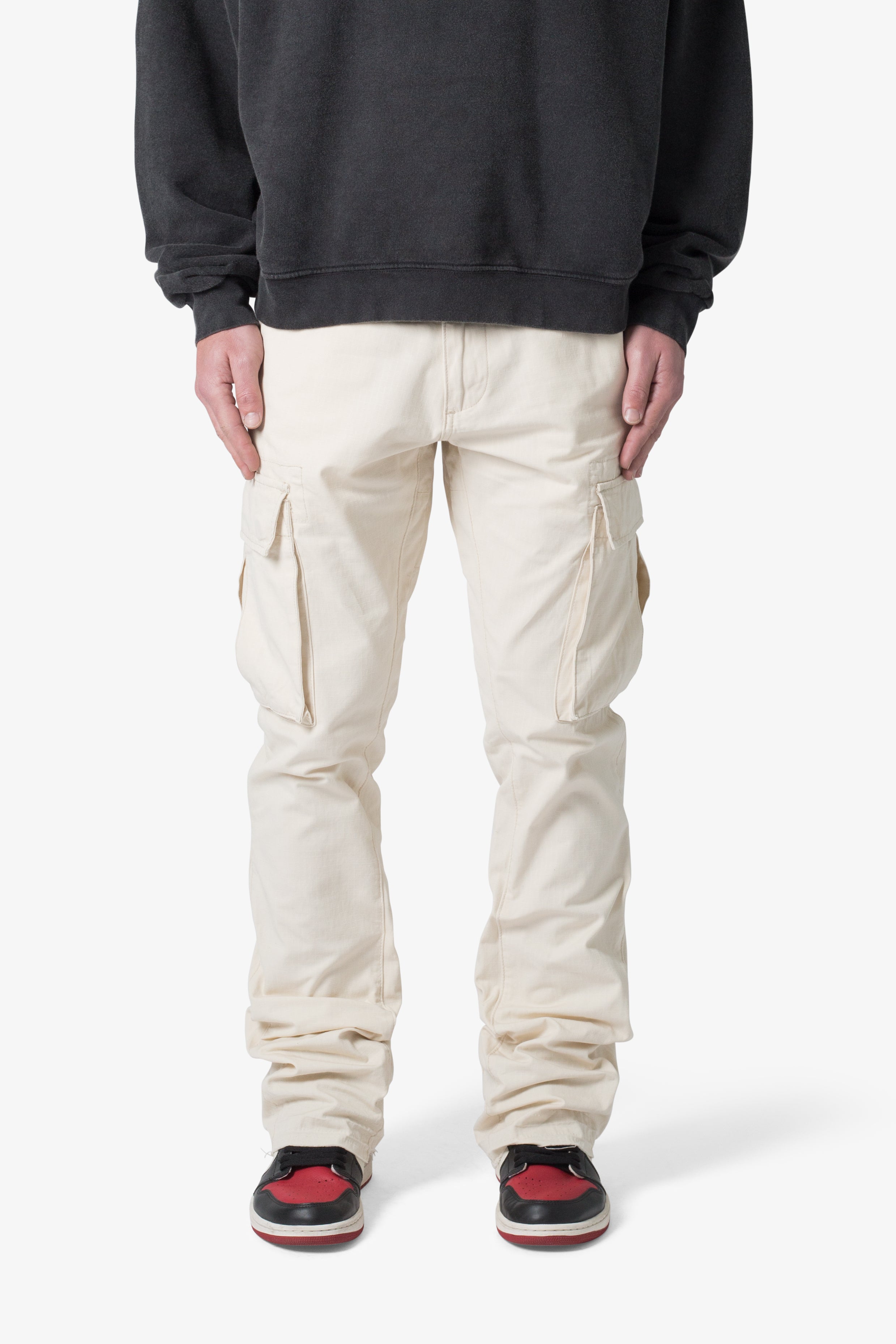 Bootcut Cargo Pants - Khaki