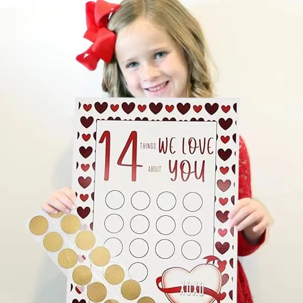 Valentine's Scratch Off Advent 14 things I or WE love about you!