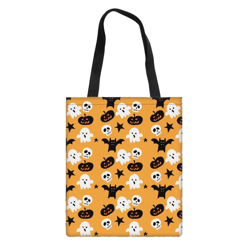 Halloween Women's Medium Polyester Pumpkin Letter Streetwear Square Open Customized Handbag