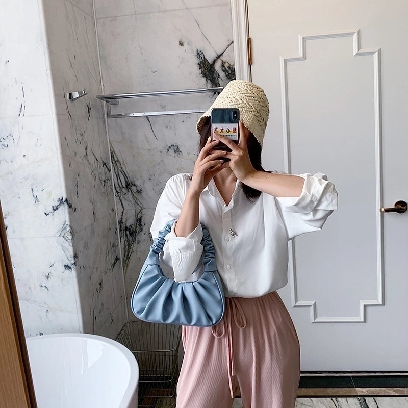 Fold Cloud Underarm Small Bag Mini Underarm Bags
