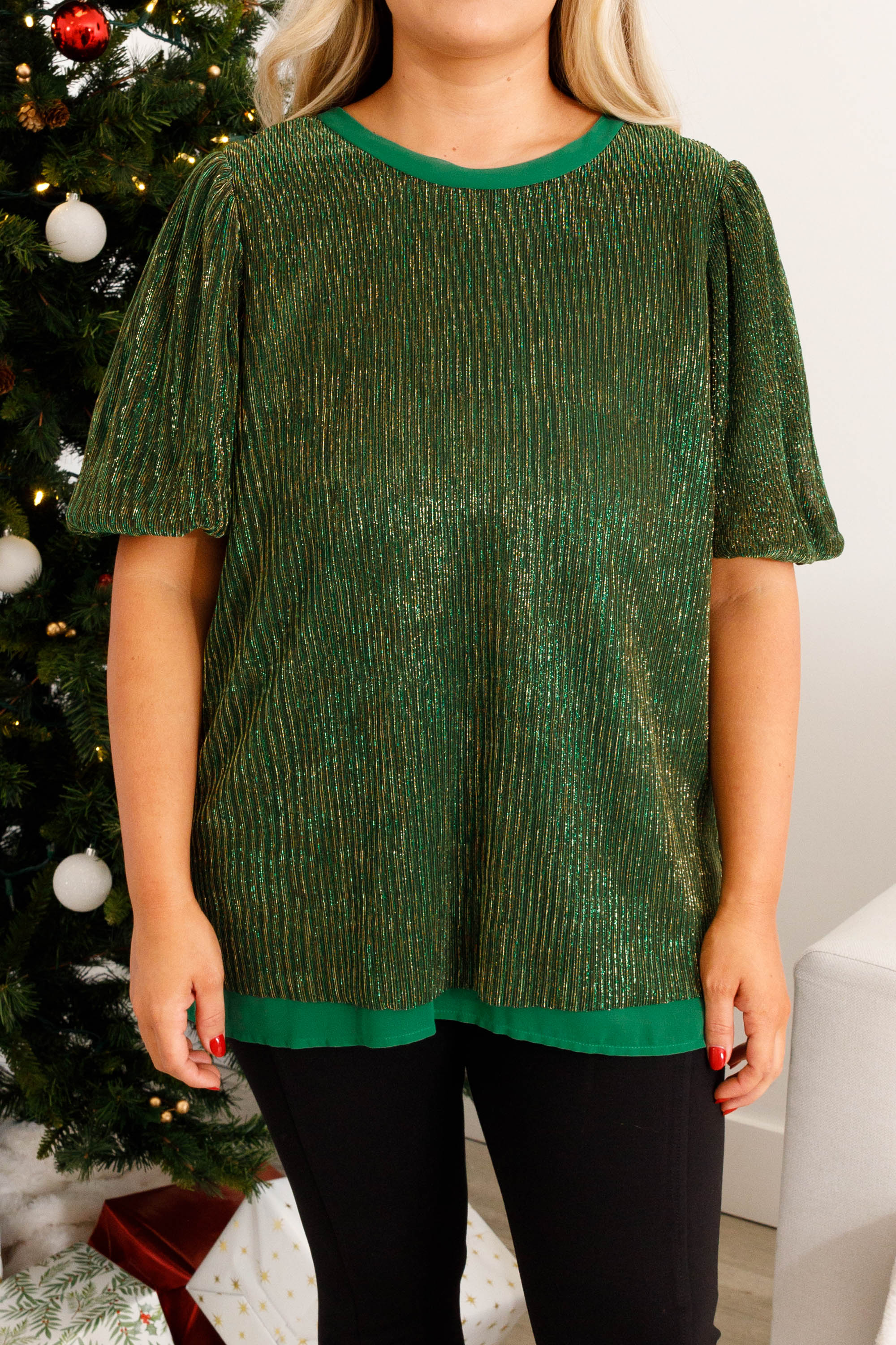 Radiant Emerald Top. Green