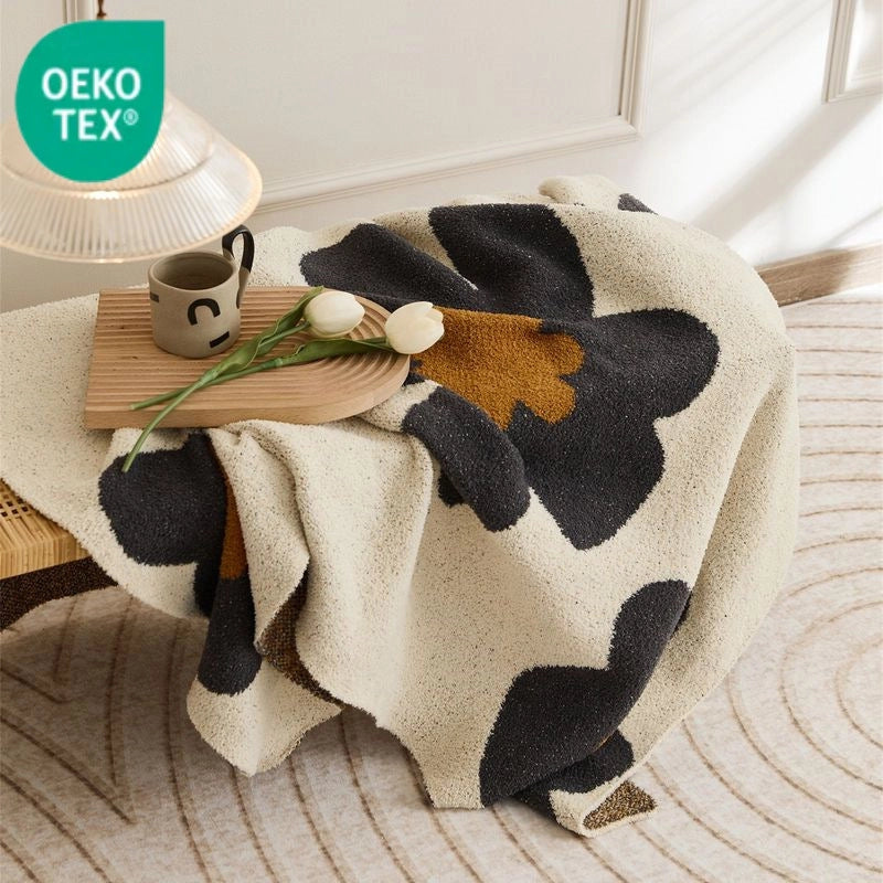 Knitted Velvet Blanket SUNFLOWER Nap Blanket Single Leisure Woolen Blanket Blanket Sofa Air Conditioning Blanket