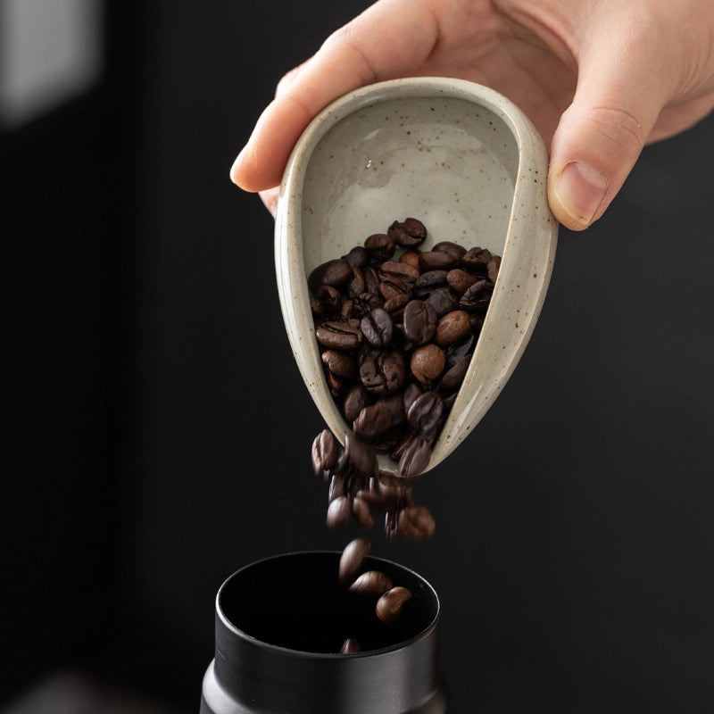 Ceramic Tea Lotus Bean Tray Tea Tray Kung Fu Tea Set Spare Parts Retro Black Celadon White Porcelain Tea Spoon Spatula