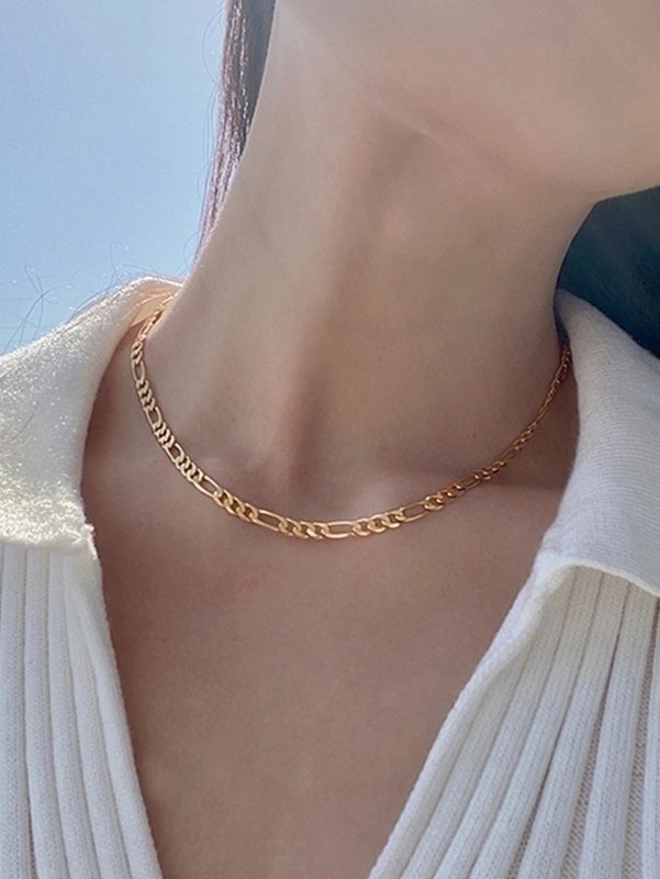 Minimalist Classic Style Solid Color 304 Stainless Steel Stainless Steel Necklaces