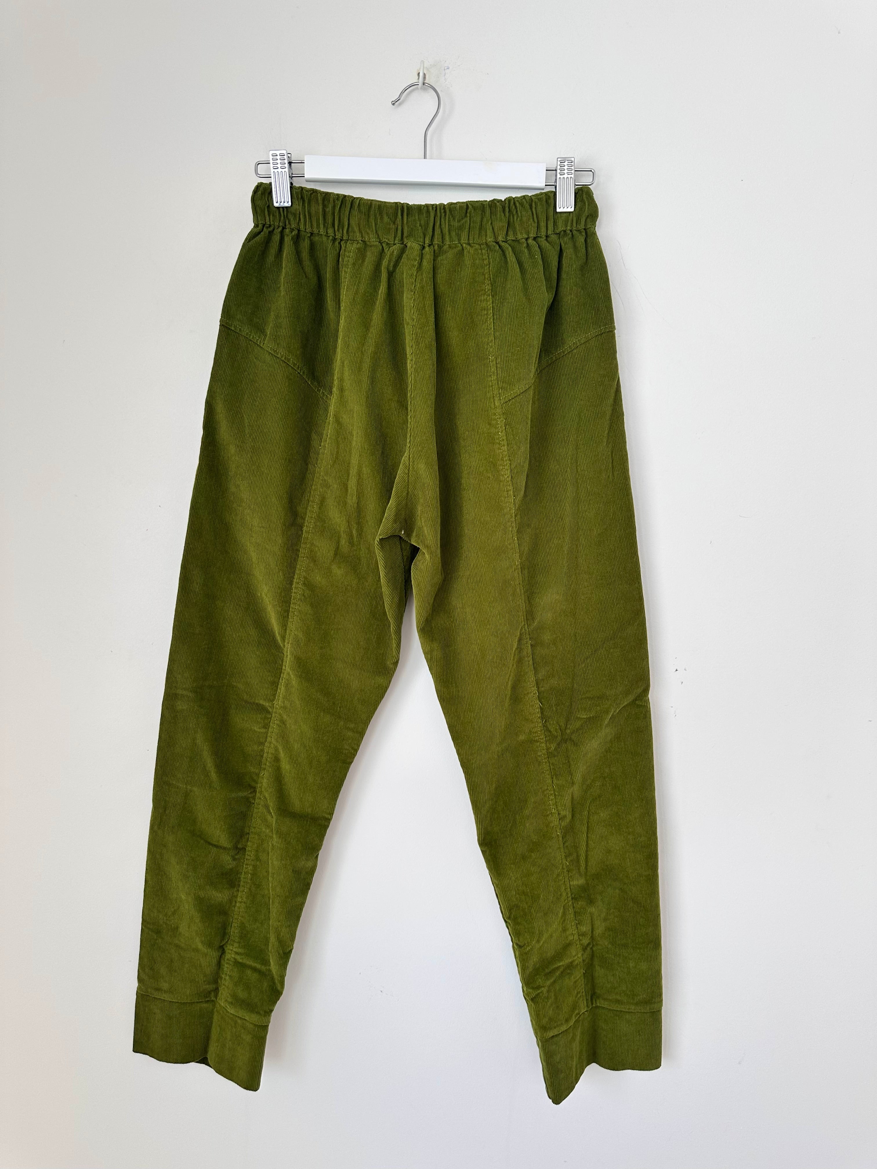 darcy pant-olive green cord