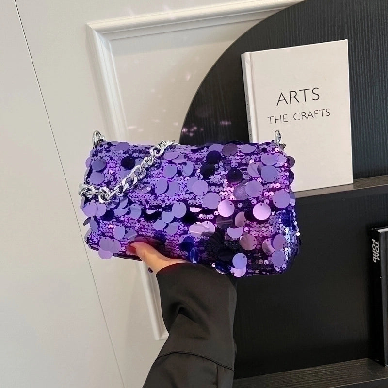 Women's Medium Pu Leather Solid Color Streetwear Square Magnetic Buckle Underarm Bag
