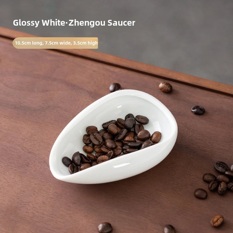 Ceramic Tea Lotus Bean Tray Tea Tray Kung Fu Tea Set Spare Parts Retro Black Celadon White Porcelain Tea Spoon Spatula