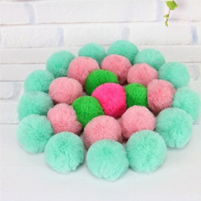 Soft Colorful Cat Toy Ball