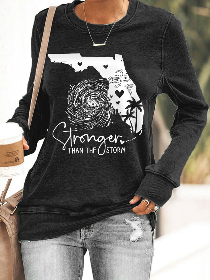 Women's Florida Strong Stronger Than The Storm Sweatshirt