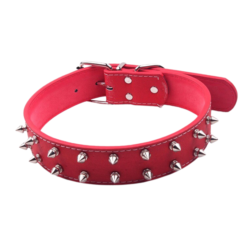 Sharp Spiked Studded Leather Dog Collars