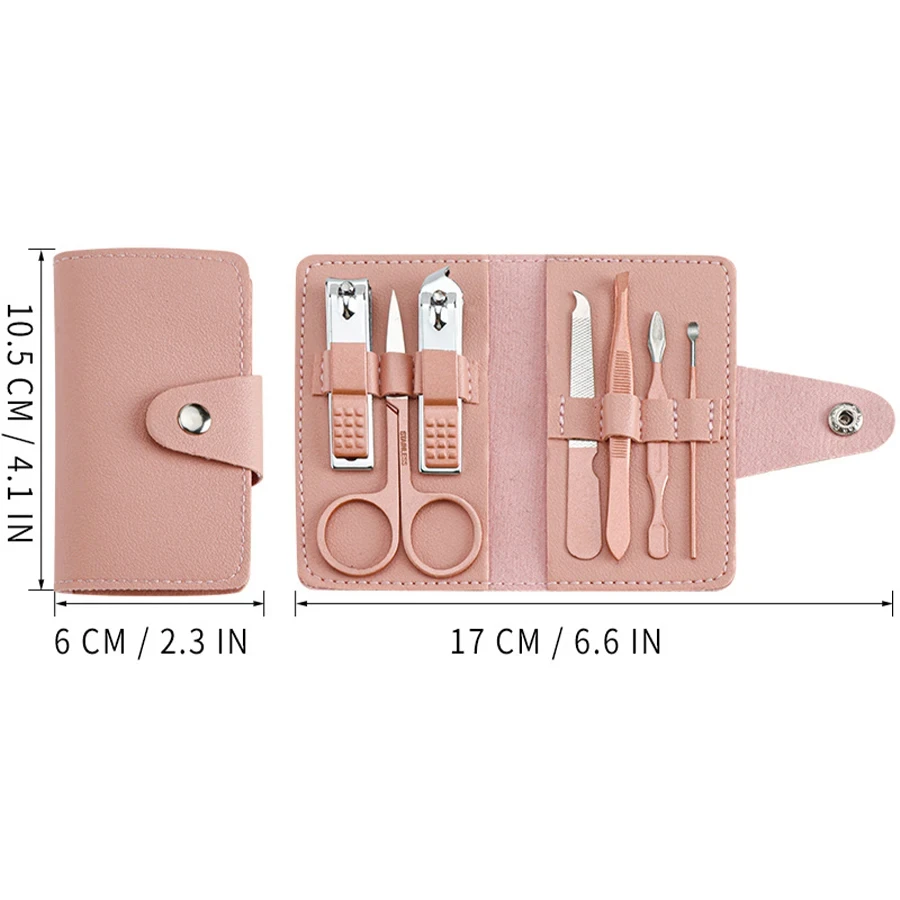 7-PIECE NAIL CLIPPER SET HOUSEHOLD MANICURE BEAUTY TOOLS PORTABLE