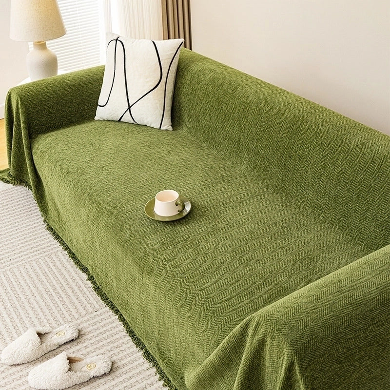 New Herringbone Sofa Towel Cover Cloth New Autumn And Winter High-grade Universal All-inclusive Cover Sofa Cover Blanket