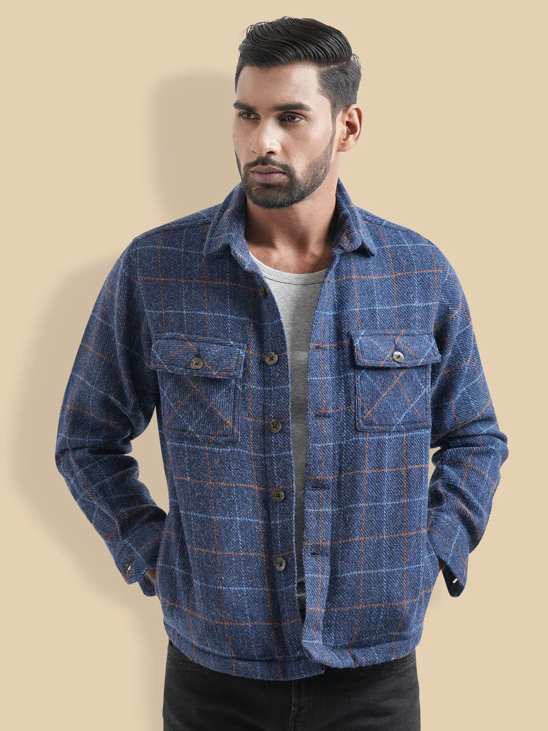 Men's Flannel Check Shacket